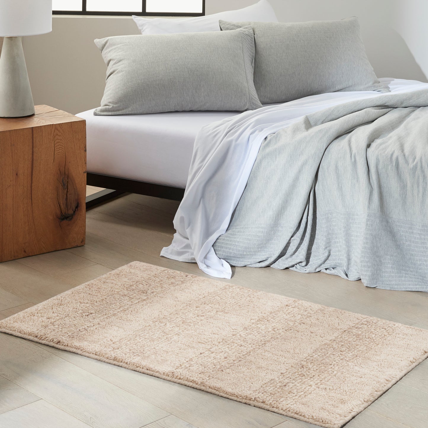 Calvin Klein CK043 Spun 2' x 3' Beige Farmhouse Indoor Rug