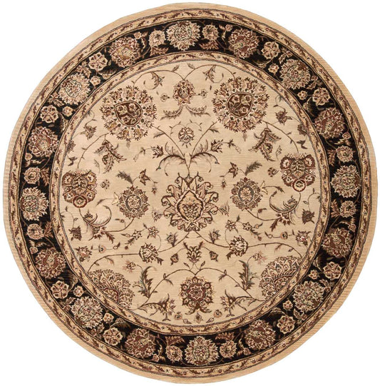 Nourison Nourison 2000 6' x Round Beige Traditional Indoor Rug