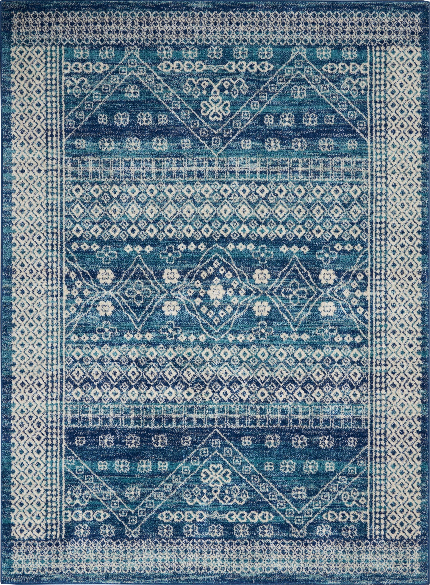 Nourison Passion 5'3" x 7'3" Navy Blue Bohemian Indoor Rug