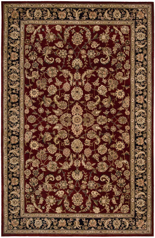 Nourison Nourison 2000 5'6" x 8'6" Burgundy Traditional Indoor Rug