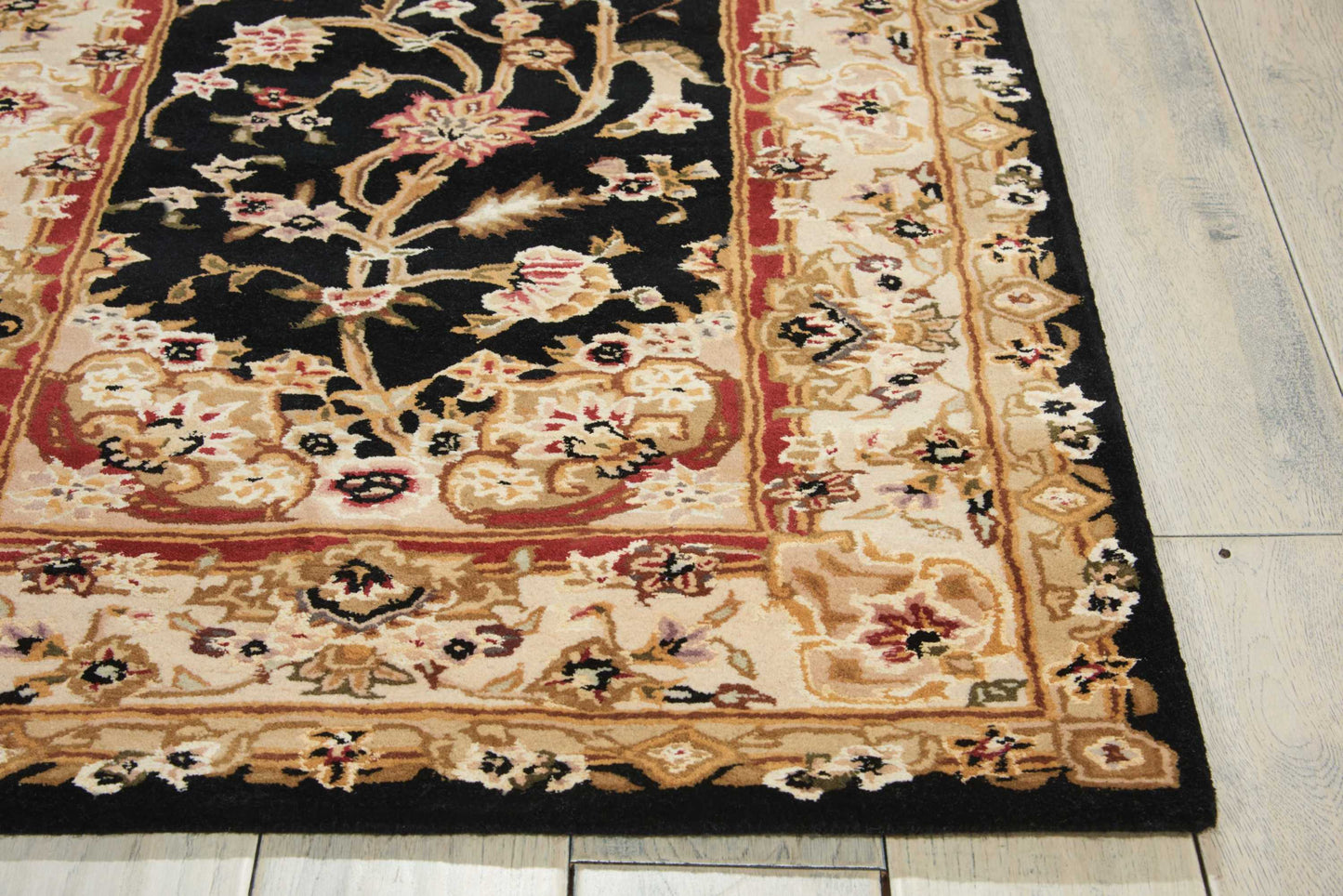 Nourison Nourison 2000 2'3" x 8' Black Traditional Indoor Rug