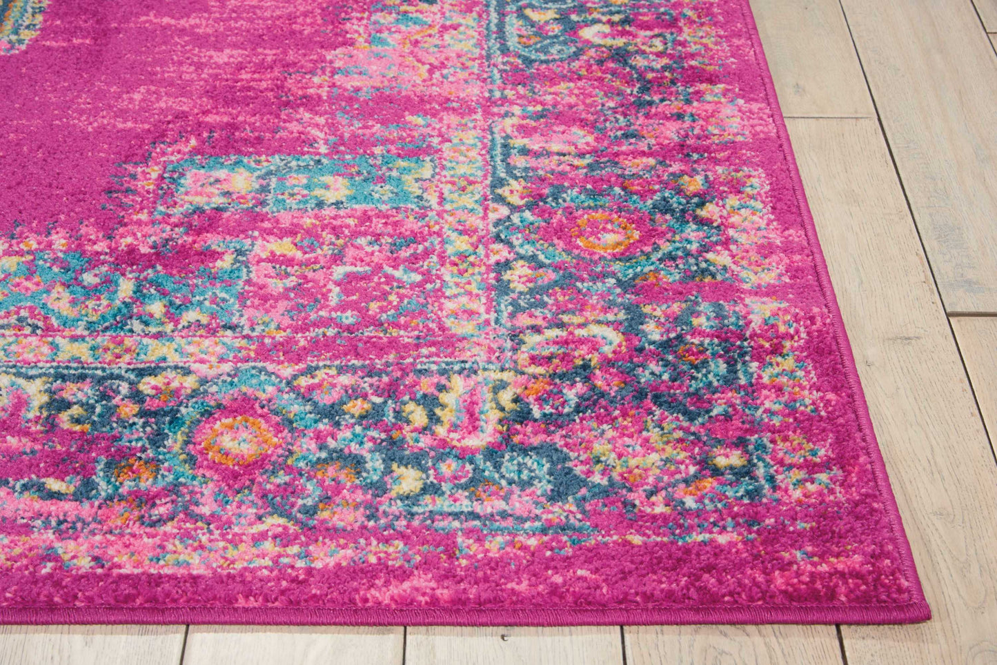 Nourison Passion 6'7" x 9'6" Fuchsia Bohemian Indoor Rug