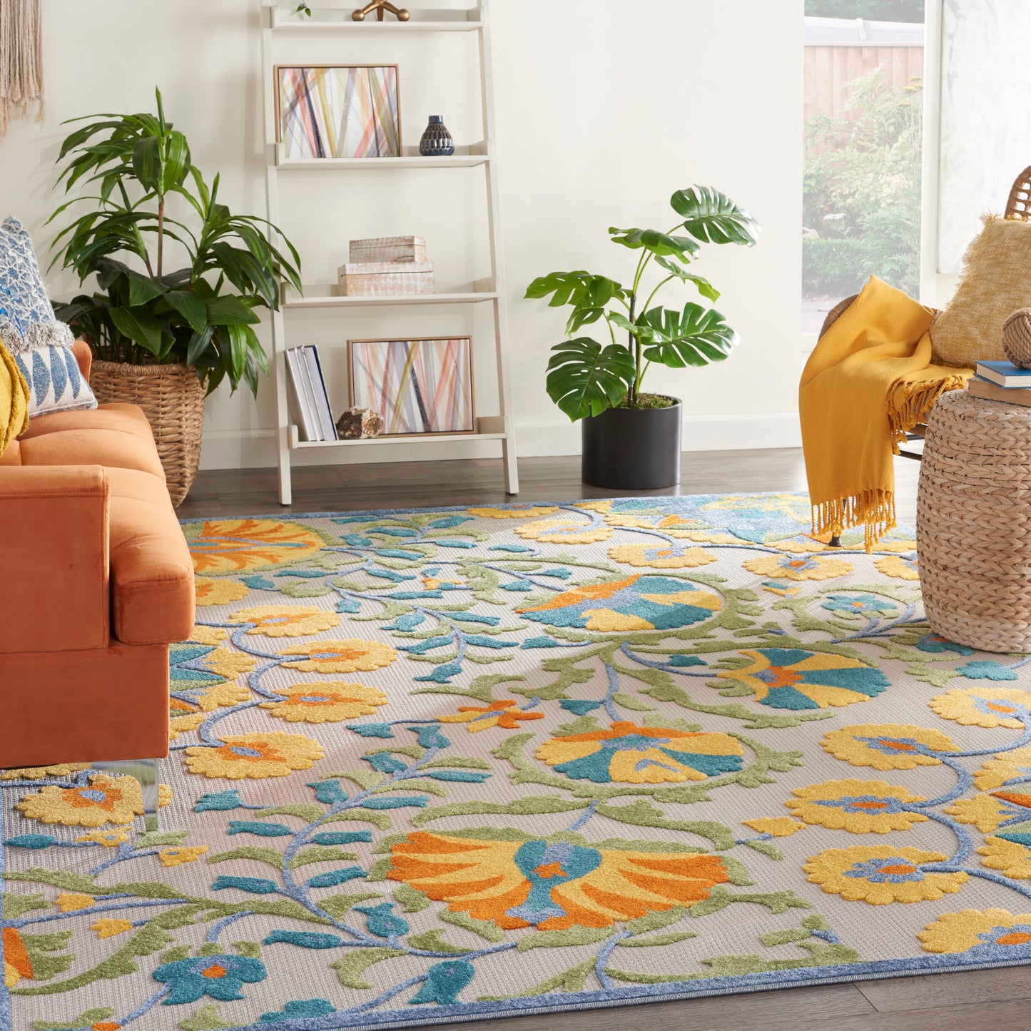 Nourison Aloha 9' x 12' Multicolor Transitional Rug