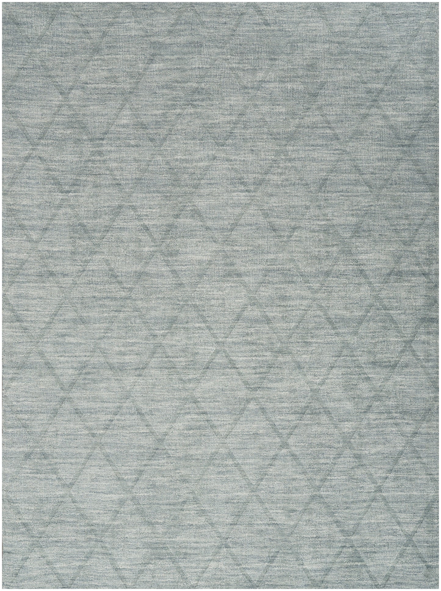 Nourison Wool Haven 3'9" x 5'9" Blue Modern Indoor Rug