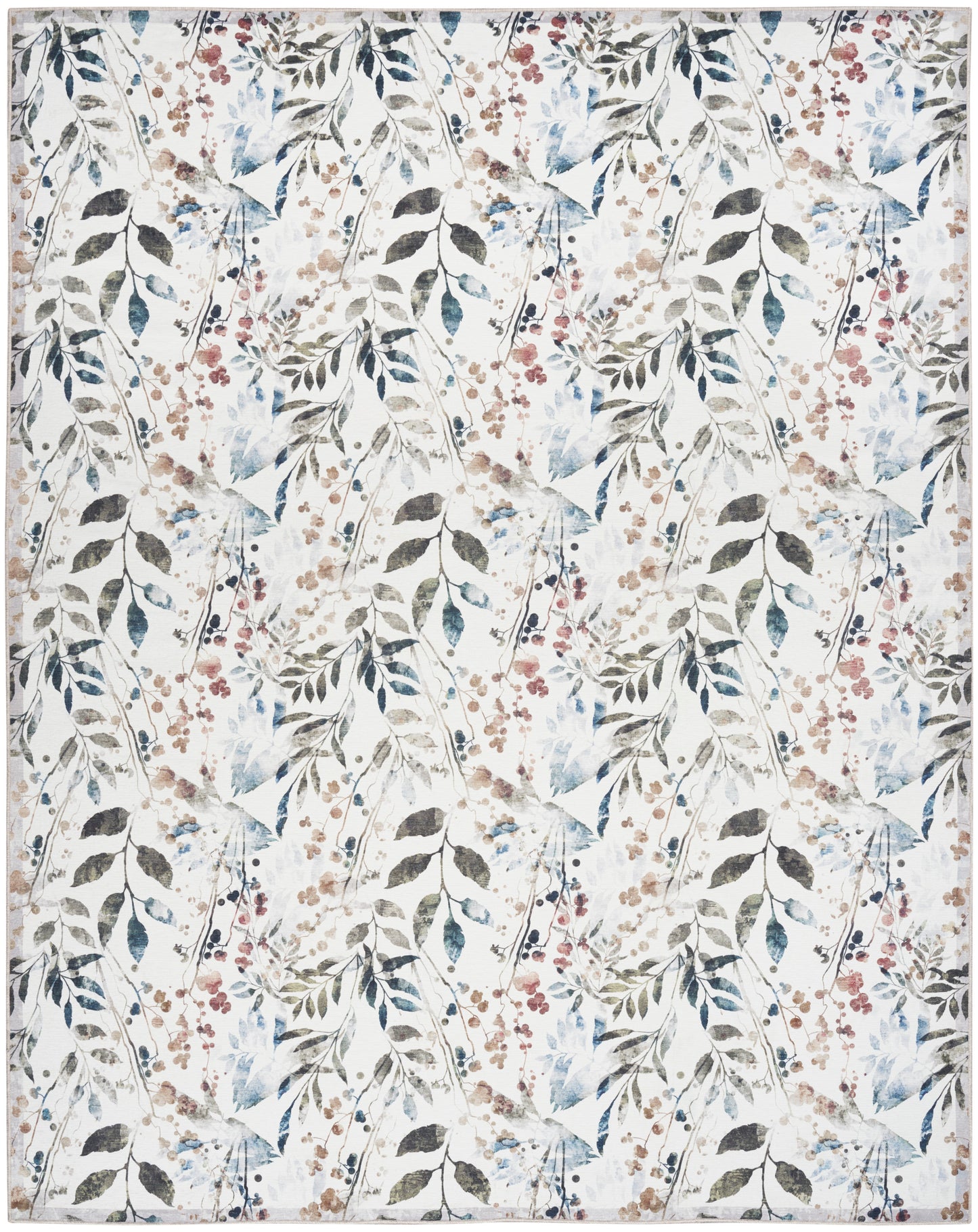 Nourison Nourison Washables 6' x 9' Ivory Multicolor Contemporary Indoor Rug