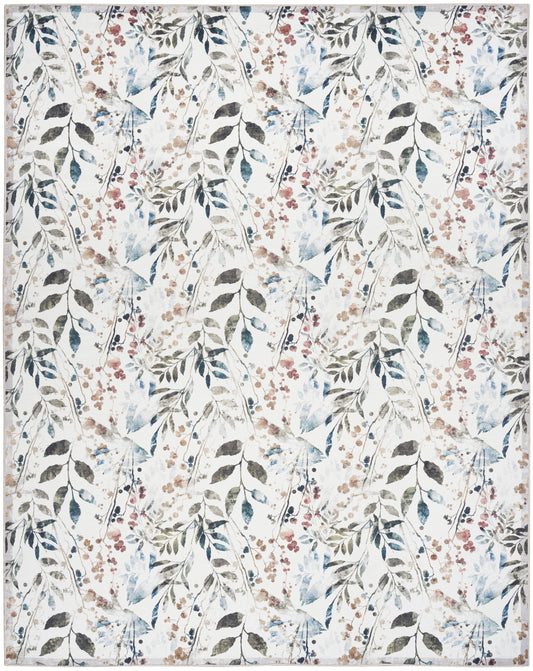 Nourison Nourison Washables 6' x 9' Ivory Multicolor Contemporary Indoor Rug