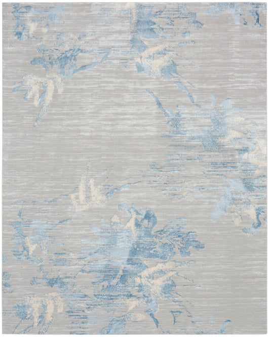 Calvin Klein CK005 Enchanting 8' x 10' Grey Sky Contemporary Indoor Rug