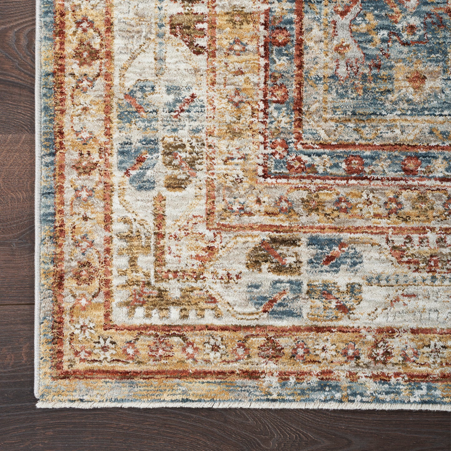 Nourison Sahar 9'3" x 12'7" Blue Vintage Indoor Rug