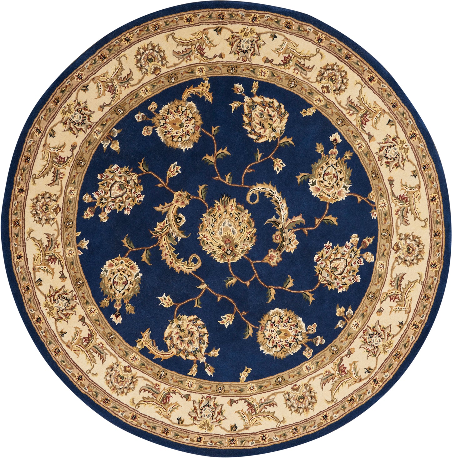 Nourison Nourison 2000 6' x Round Navy Traditional Indoor Rug