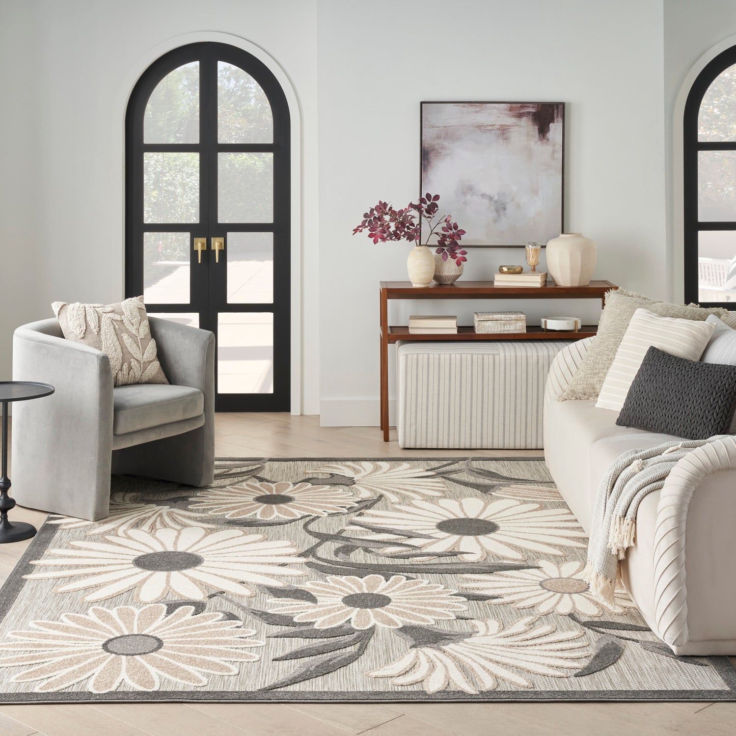 Nourison Aloha 9' x 12' Beige Contemporary Rug