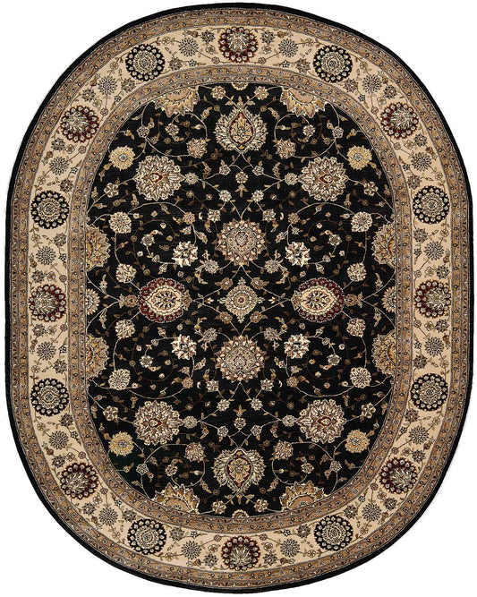 Nourison Nourison 2000 7'6" x 9'6" Oval Midnight Traditional Indoor Rug