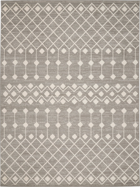 Nourison Grafix 7'10" x 9'10" Grey Bohemian Indoor Rug