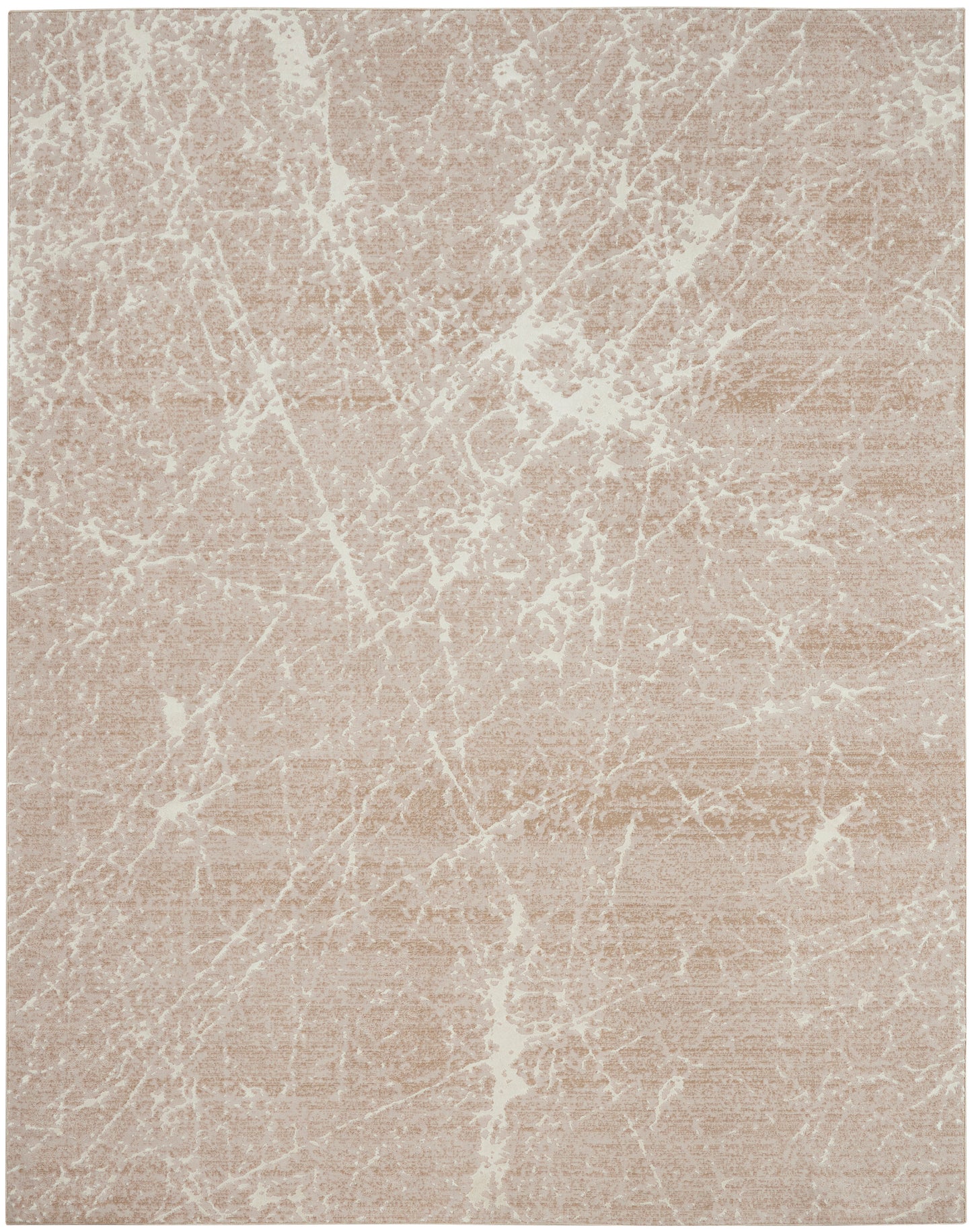 Nourison Exhale 7'10" x 9'10" Mocha Ivory Modern Indoor Rug