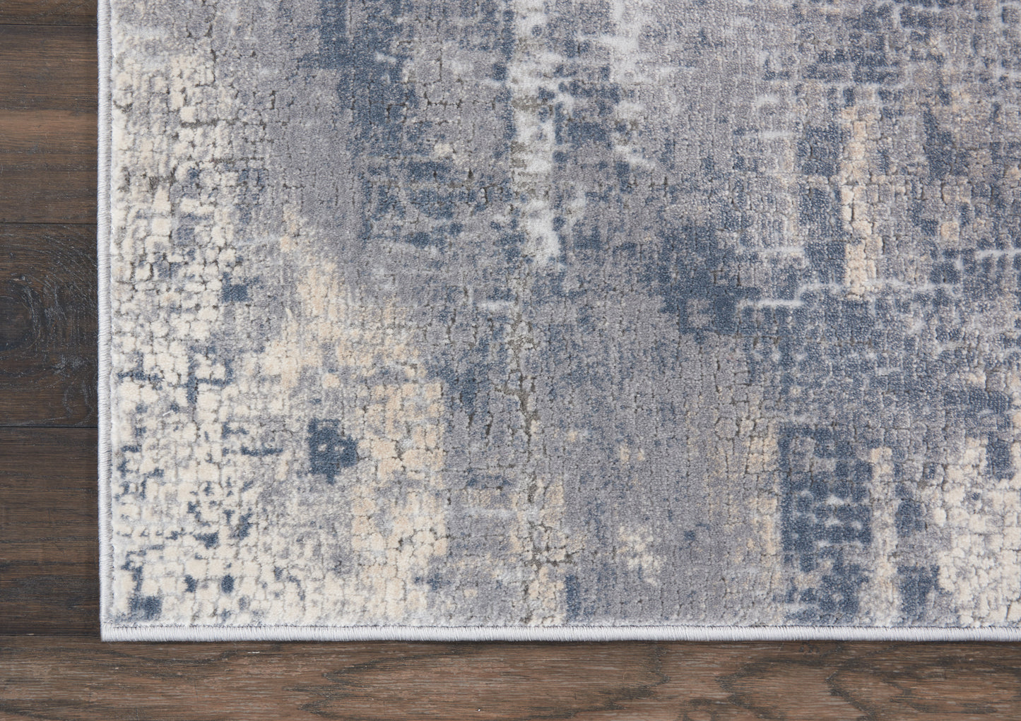 Nourison Rustic Textures 5'3" x 7'3" Grey Beige Modern Indoor Rug