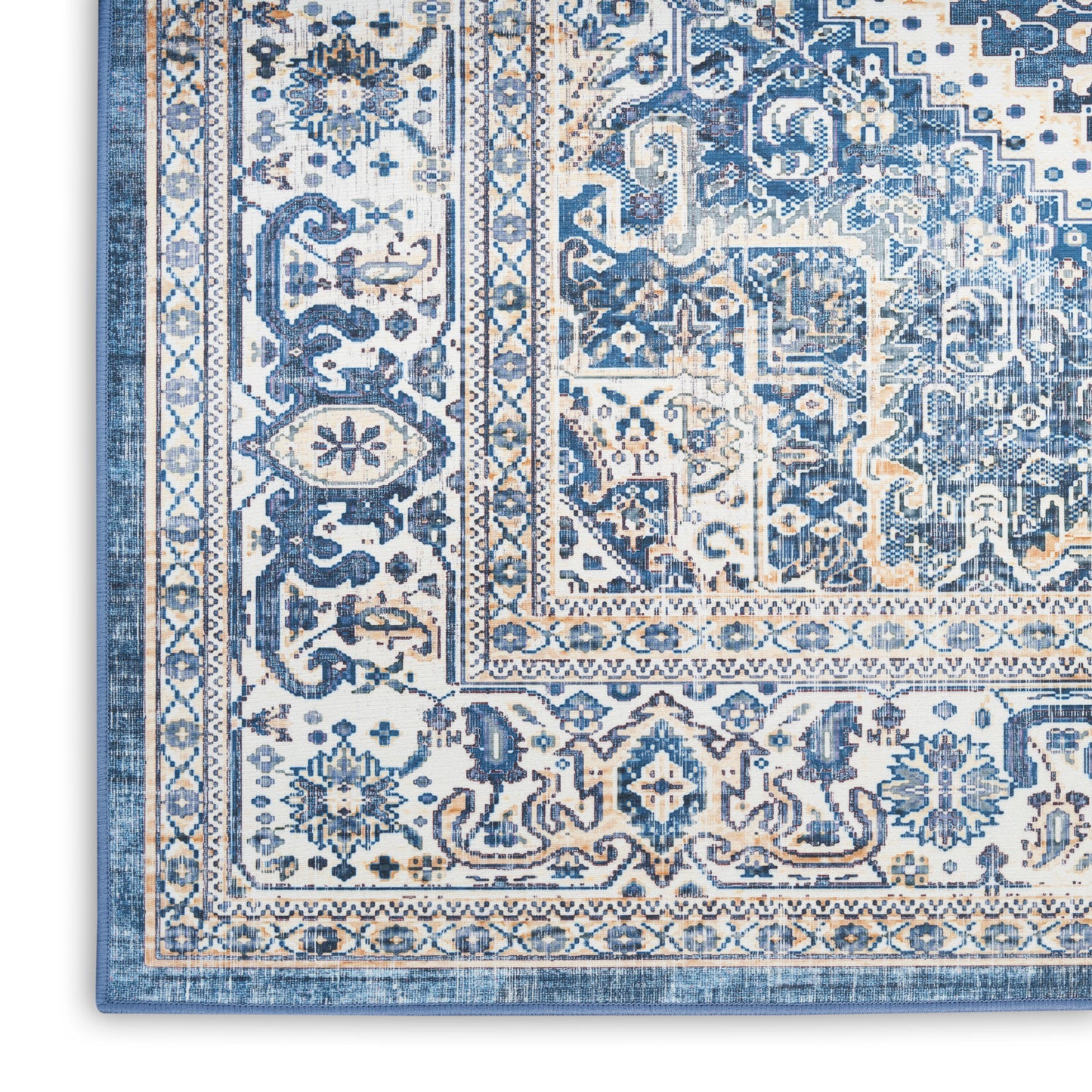 Nourison Vintage Home 3'9" x 5'9" Blue Bohemian Indoor Rug