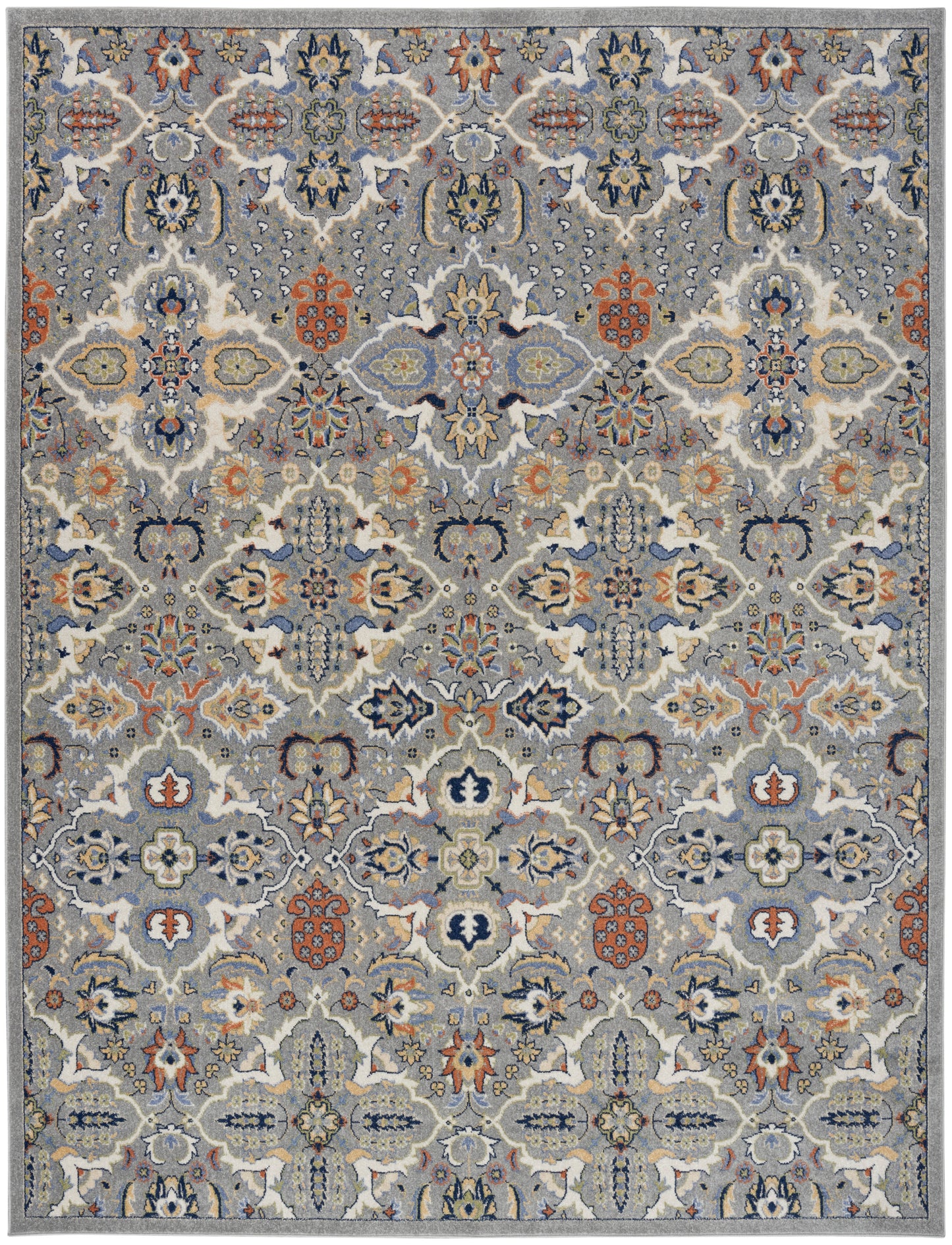 Nourison Allur 7' x 10' Grey Bohemian Indoor Rug