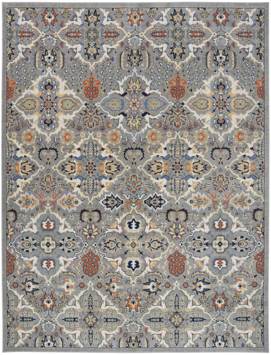 Nourison Allur 7' x 10' Grey Bohemian Indoor Rug