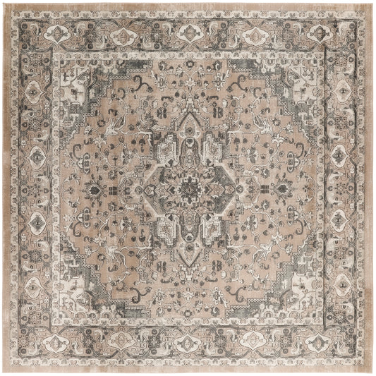 Nourison Quarry 7'10" x Square Beige Grey Farmhouse Indoor Rug