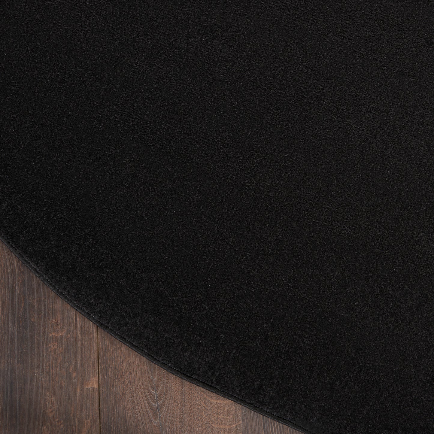 Nourison Nourison Essentials 6' x Round Black Outdoor Rug