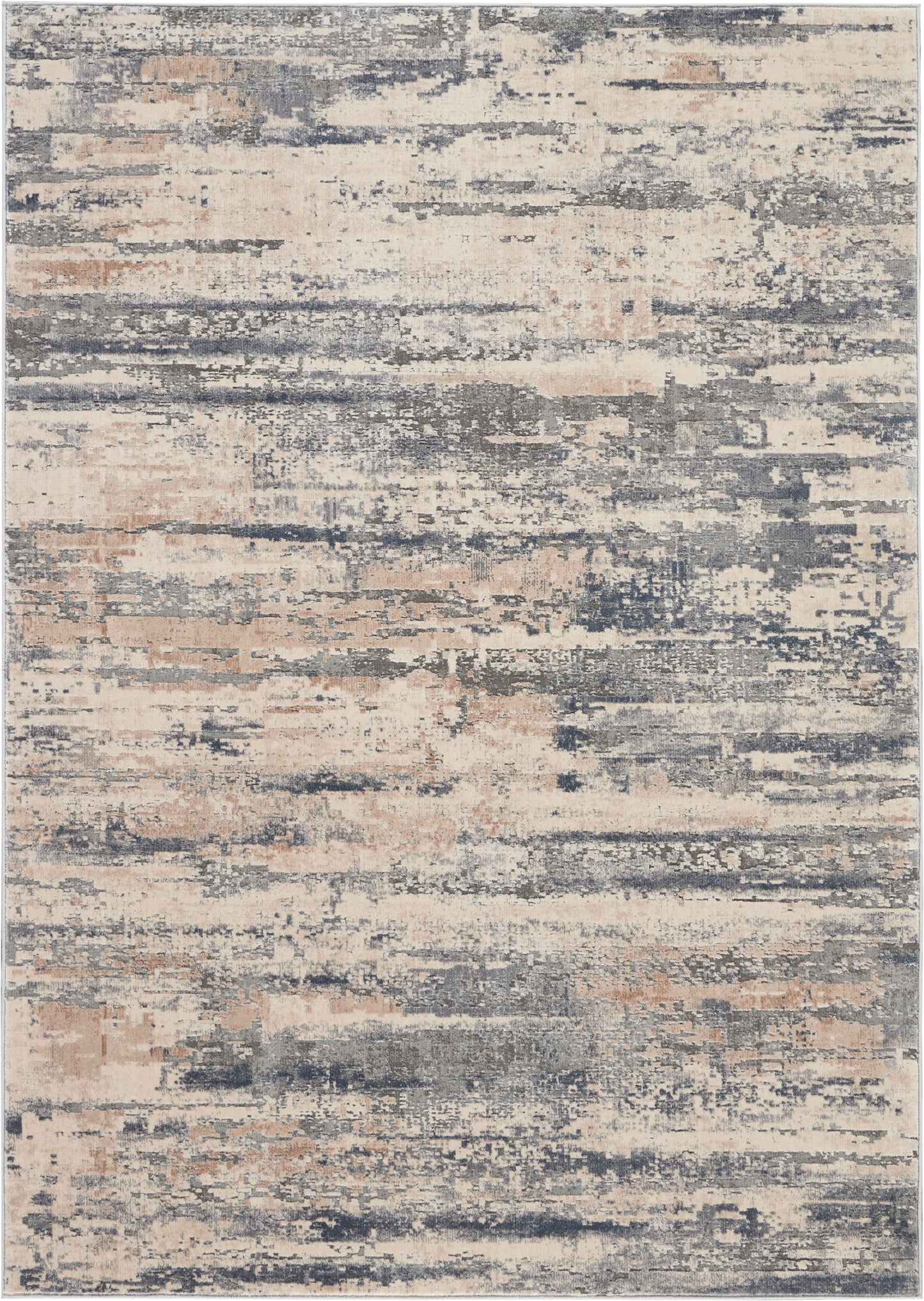 Nourison Rustic Textures 6' x 9' Beige Grey Rustic Indoor Rug