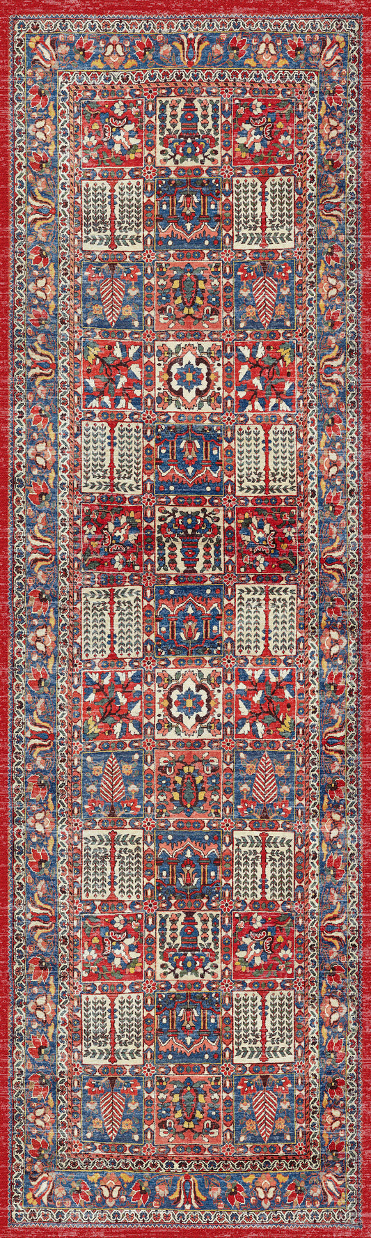 Nourison Fulton 2'3" x 7'6" Red Vintage Indoor Rug