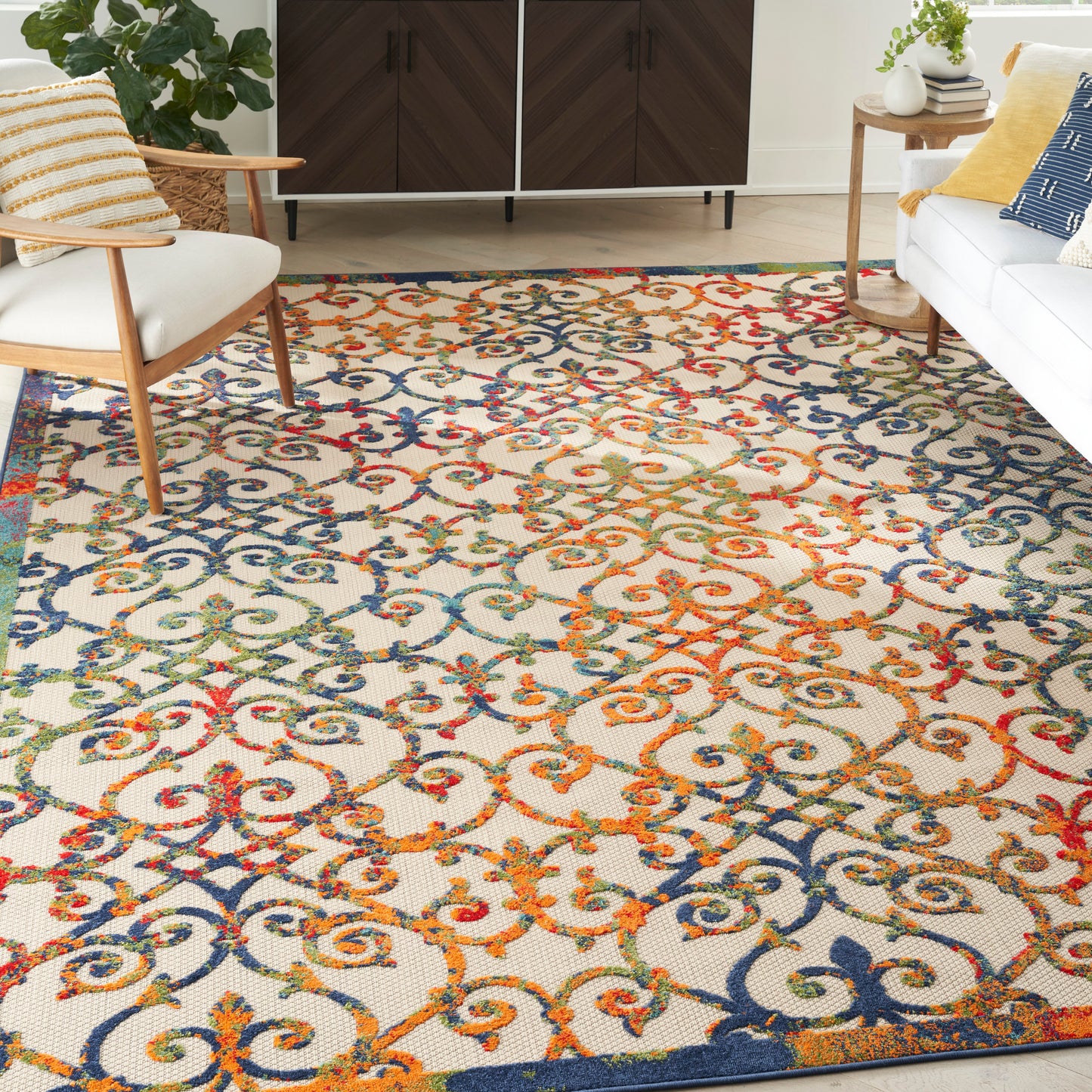 Nourison Aloha 9' x 12' Multicolor Contemporary Rug