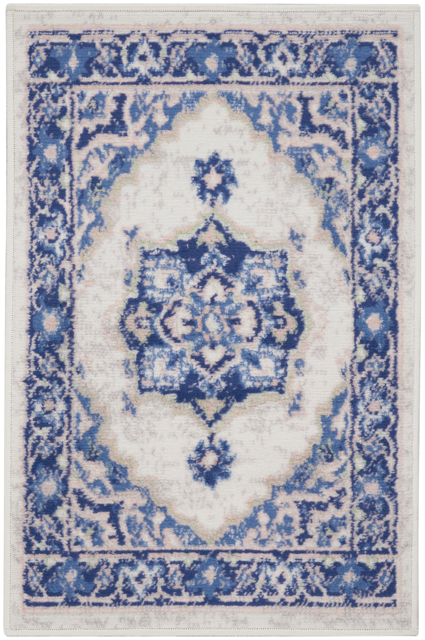 Nourison Whimsicle 2' x 3' Ivory Blue Farmhouse Indoor Rug