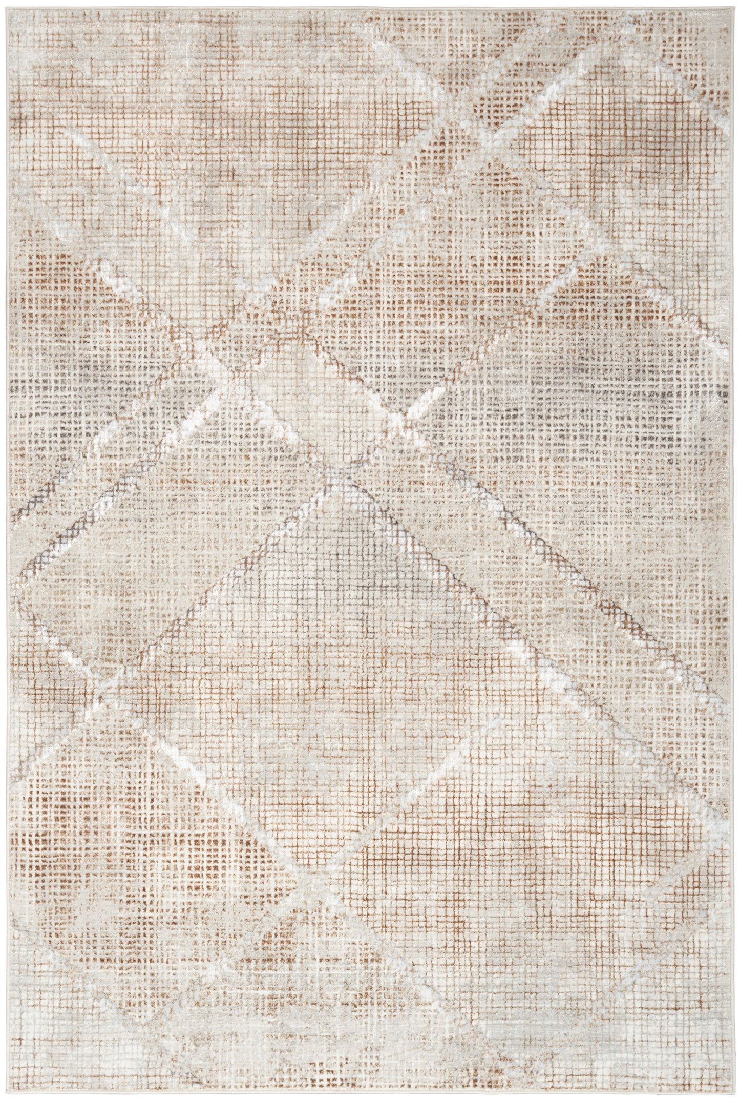 Inspire Me! Home Décor Iliana 7'10" x 9'10" Grey Mocha Modern Indoor Rug