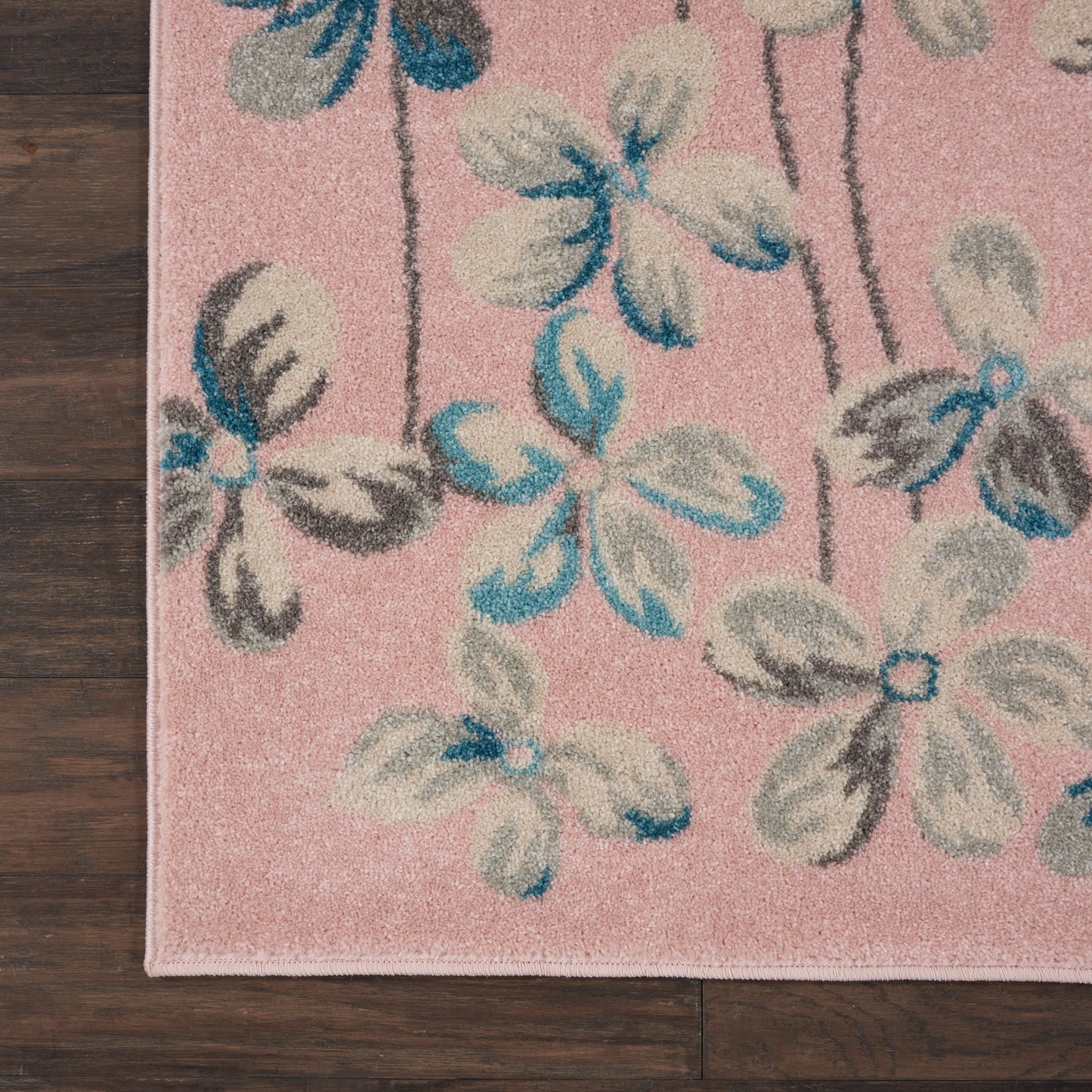 Nourison Tranquil 8'10" x 11'10" Pink Contemporary Indoor Rug