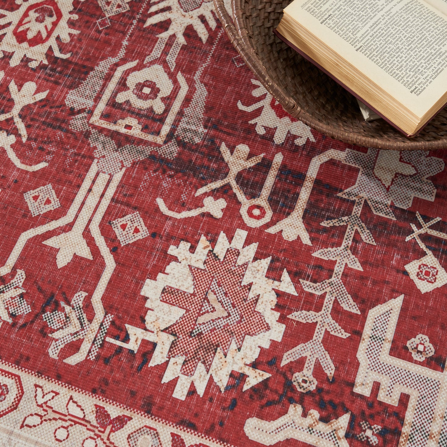 Nourison Vintage Home 3'9" x 5'9" Red Bohemian Indoor Rug