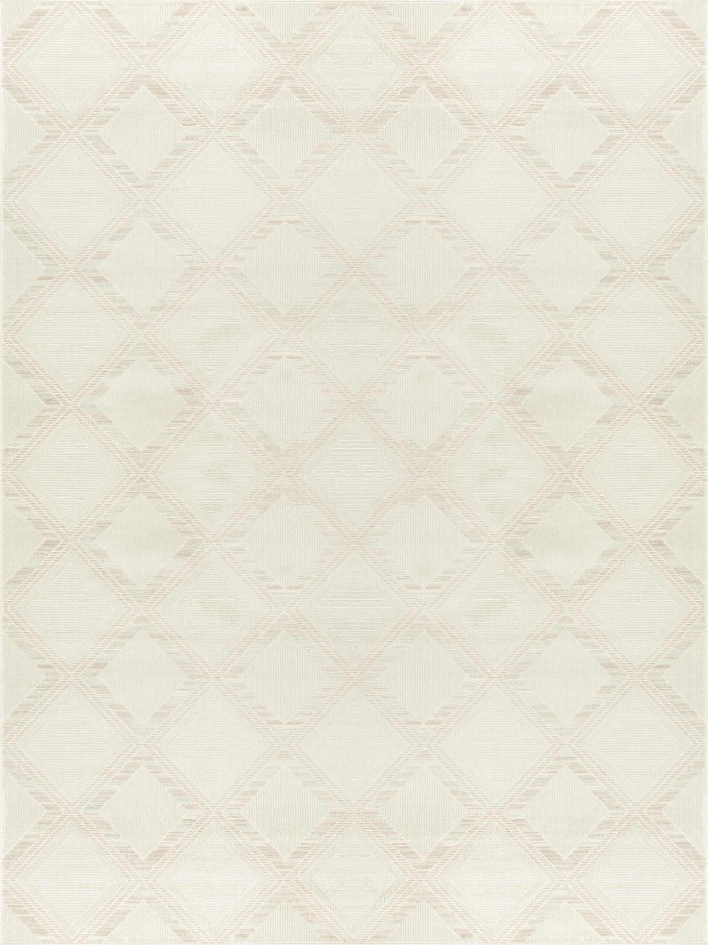 Nourison Serenity Home 7'10" x 9'10" Ivory Modern Indoor Rug