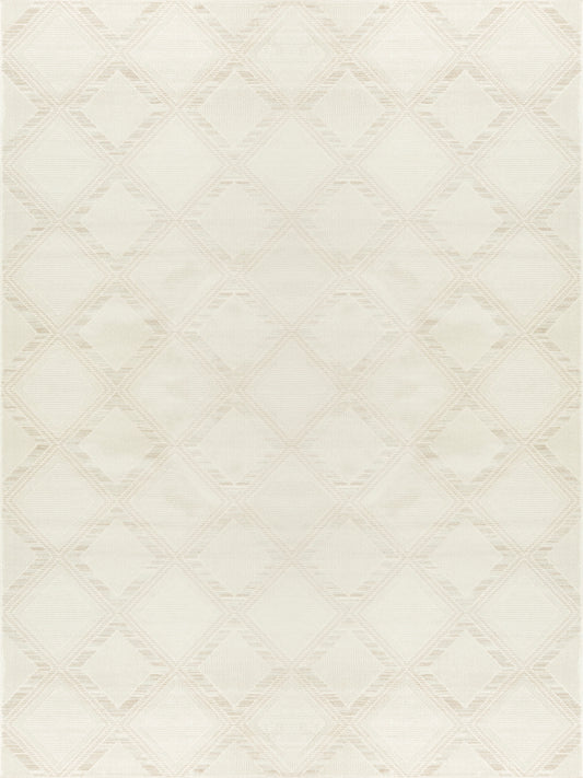 Nourison Serenity Home 7'10" x 9'10" Ivory Modern Indoor Rug