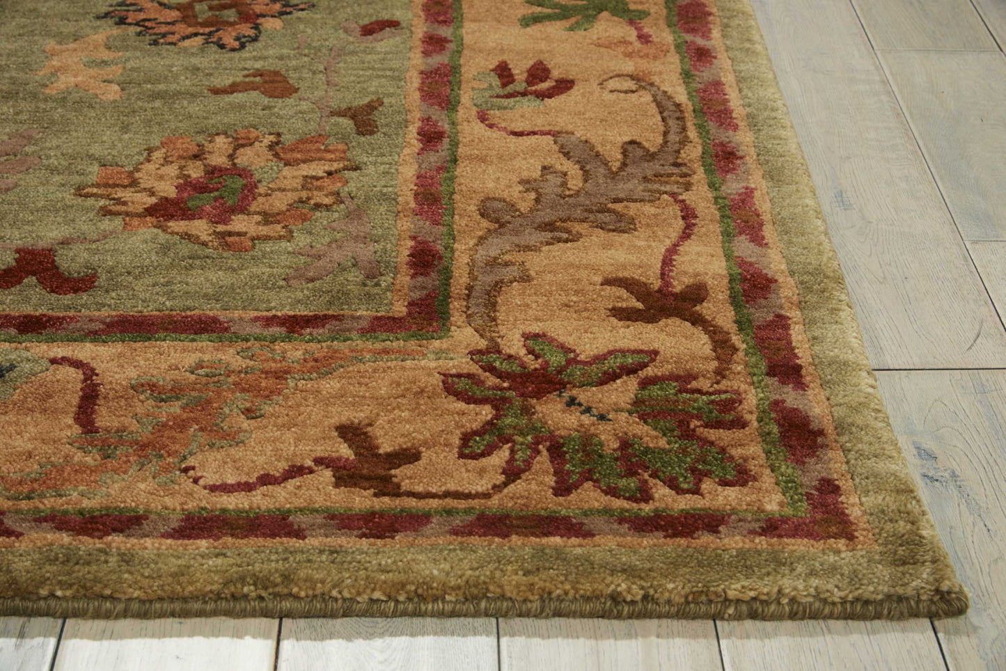 Nourison Tahoe 5'6" x 8'6" Green Traditional Indoor Rug