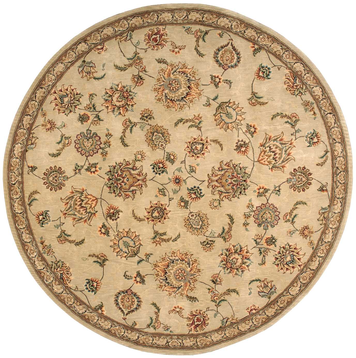 Nourison Nourison 2000 8' x Round Beige Traditional Indoor Rug