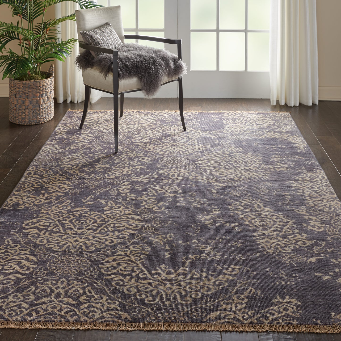 Nourison Aldora 5'6" x 8' Royal Vintage Indoor Rug