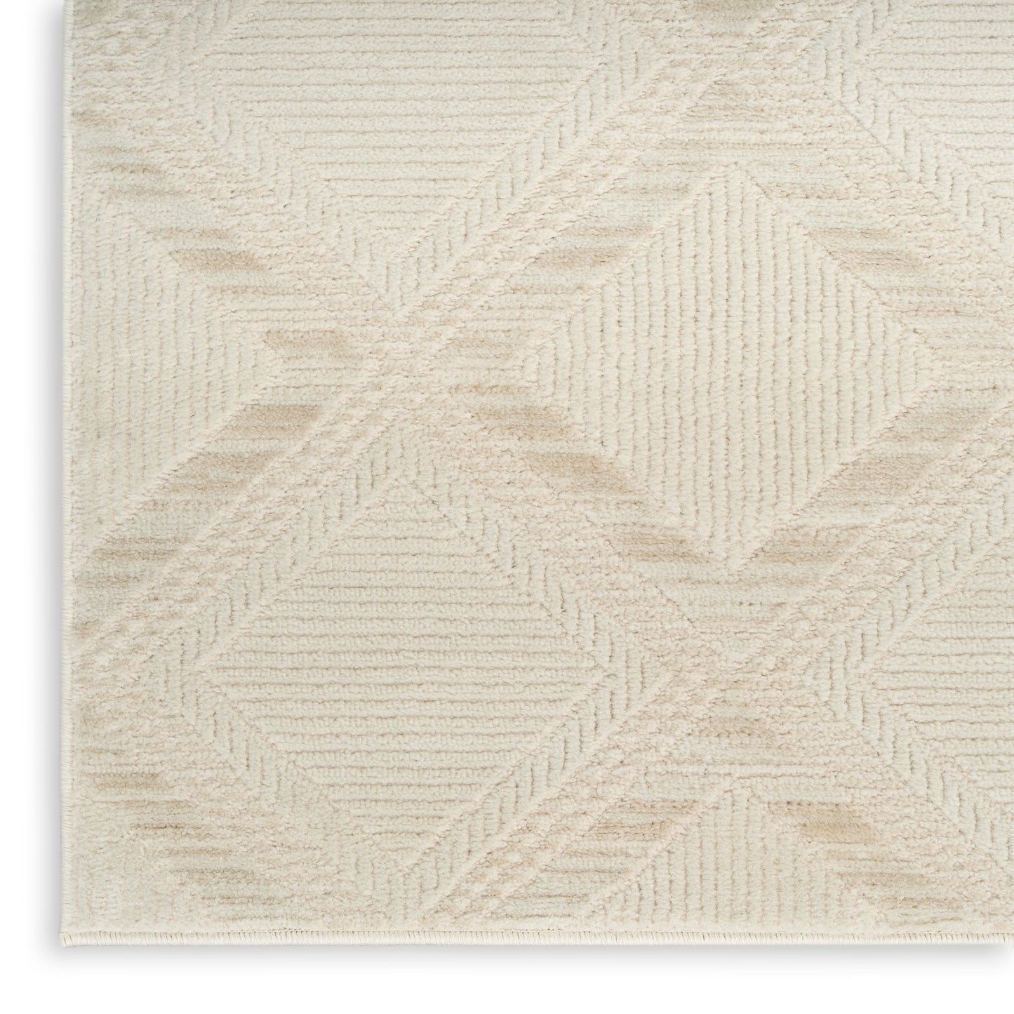 Nourison Serenity Home 9' x 12' Ivory Modern Indoor Rug