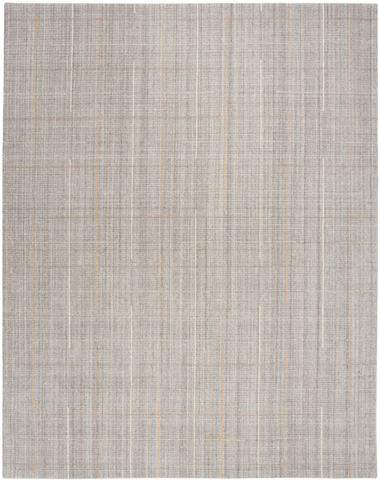 Calvin Klein CK041 Architectura 8'6" x 11'6" Grey Farmhouse Indoor Rug