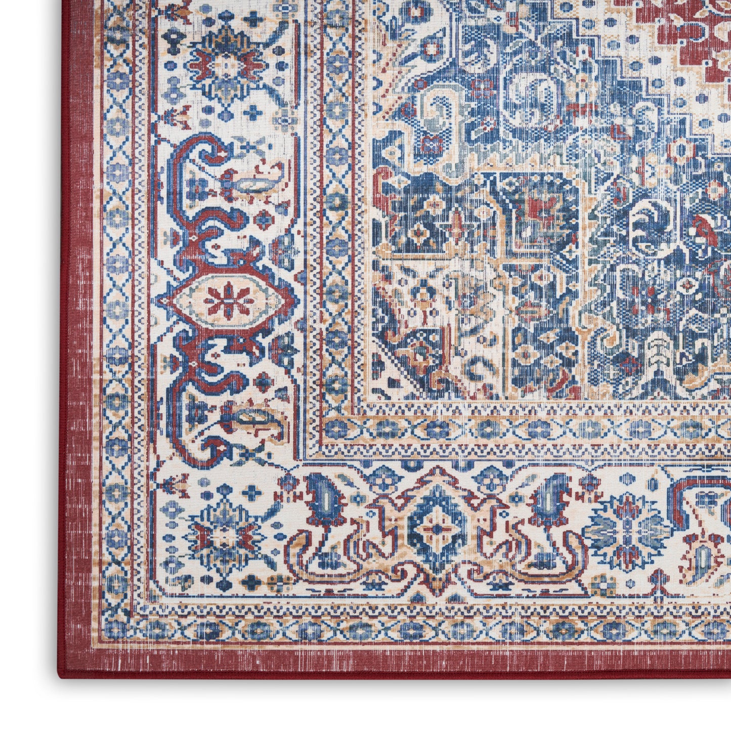 Nourison Vintage Home 3'9" x 5'9" Red Blue Bohemian Indoor Rug