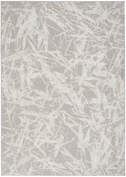 Calvin Klein CK950 Rush 3'2" x 5' Grey Ivory Modern Indoor Rug