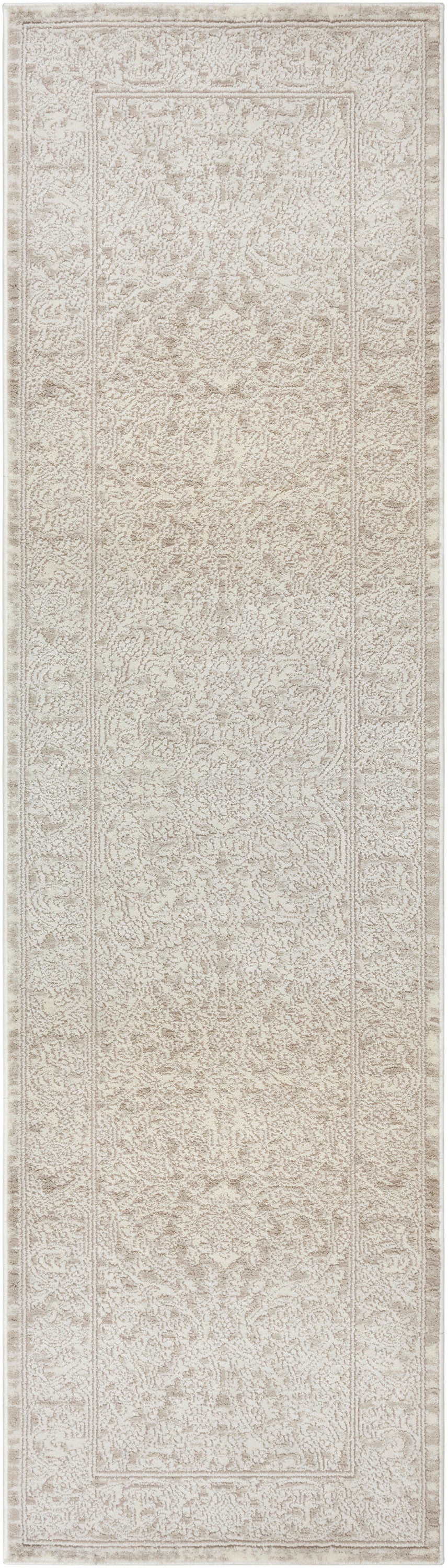 Nourison Eco Cycle 2'2" x 7'6 Ivory Beige Vintage Indoor Rug