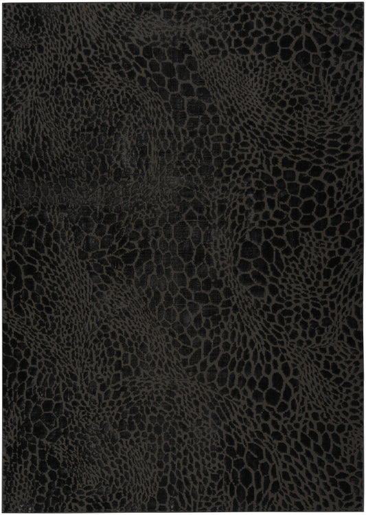 Nourison Desire 3'11" x 5'11" Charcoal Silver Modern Indoor Rug