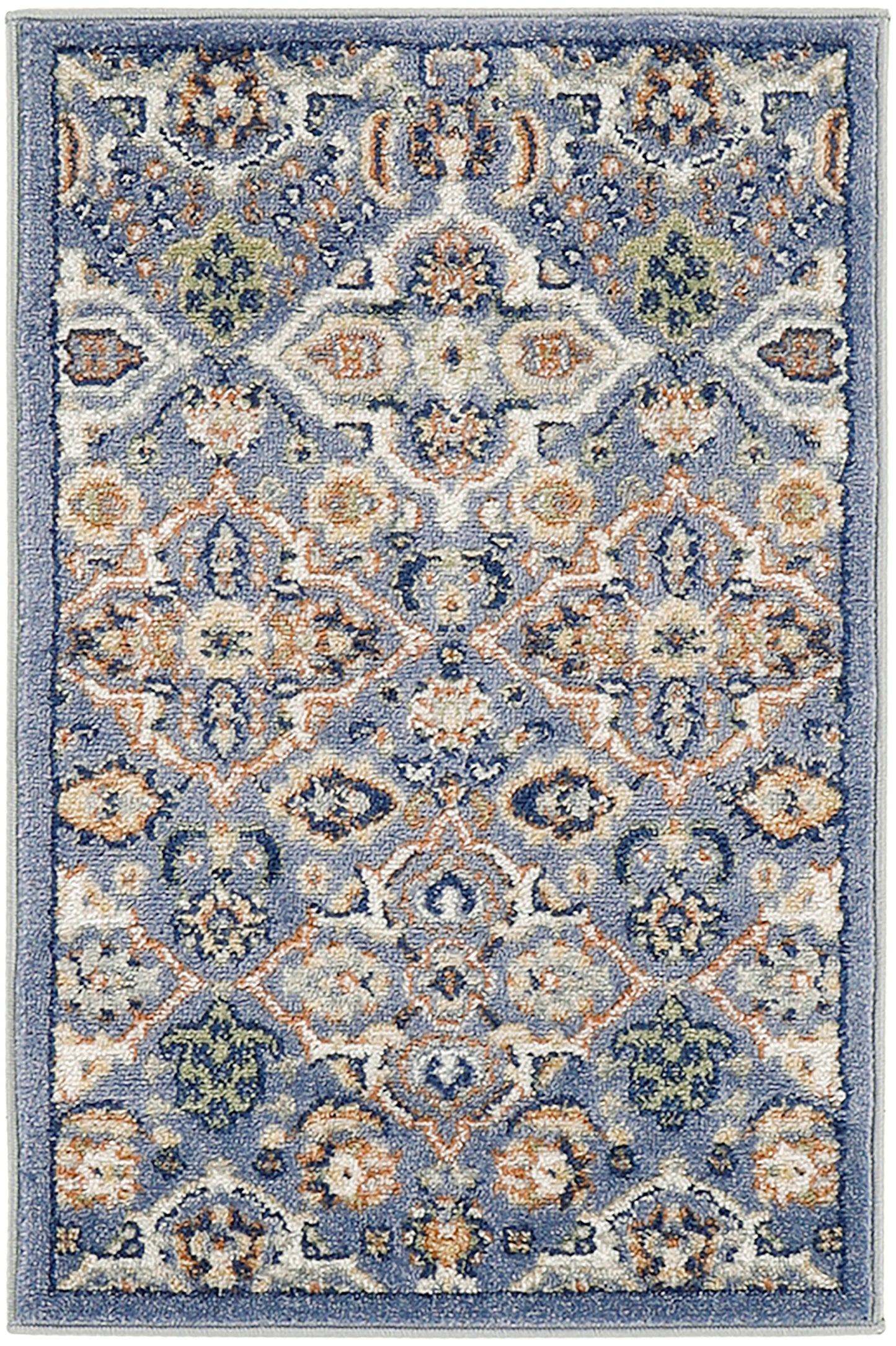 Nourison Allur 3' x 5' Light Blue Bohemian Indoor Rug