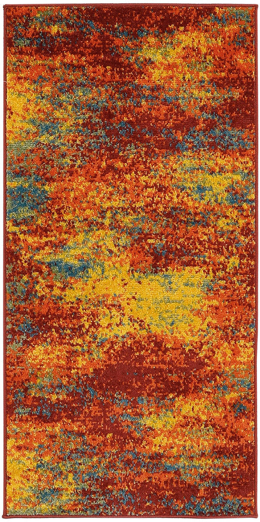 Nourison Nourison Essentials 2' x 4' Flame Modern Rug