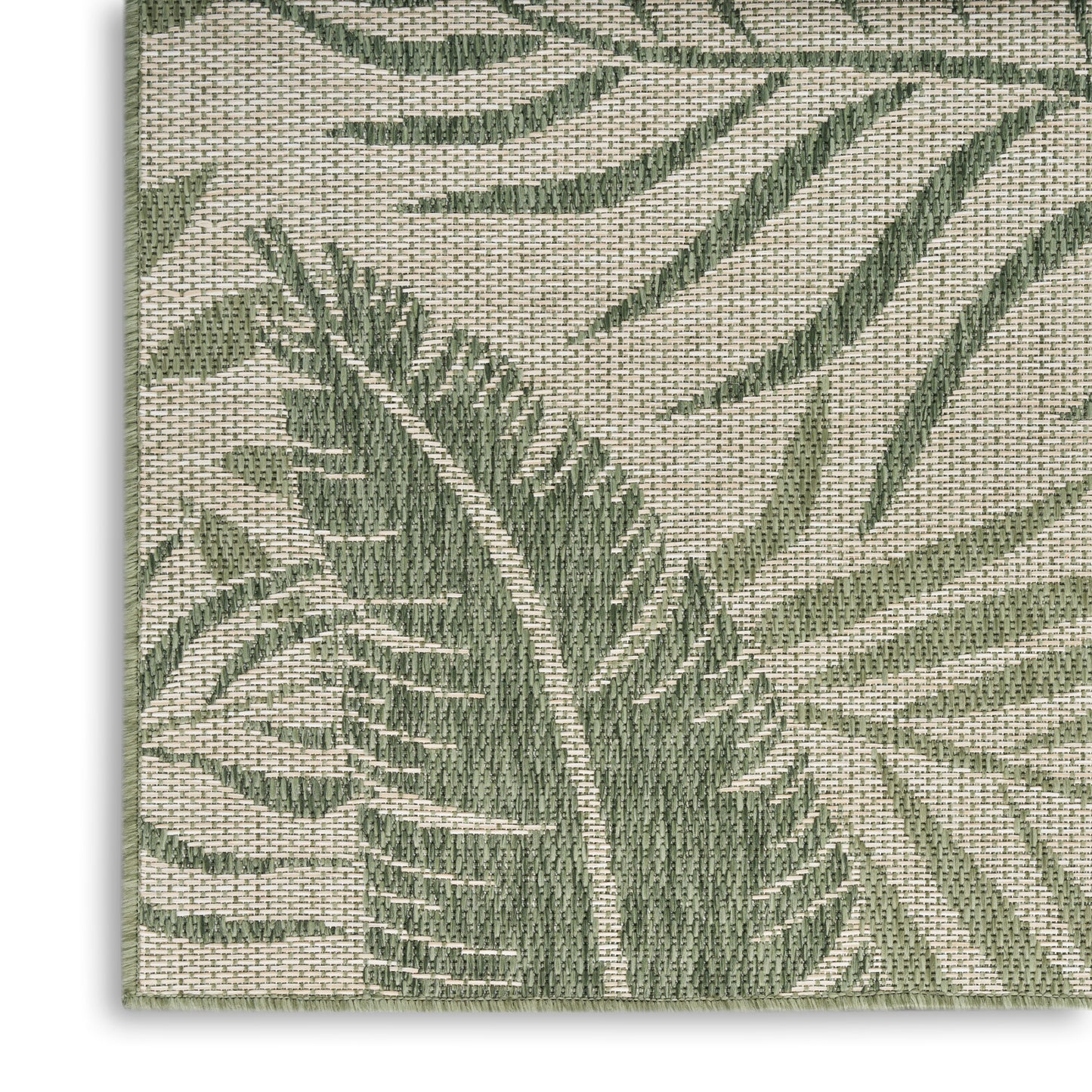 Nourison Garden Oasis 3' x 5' Ivory Green Outdoor Rug