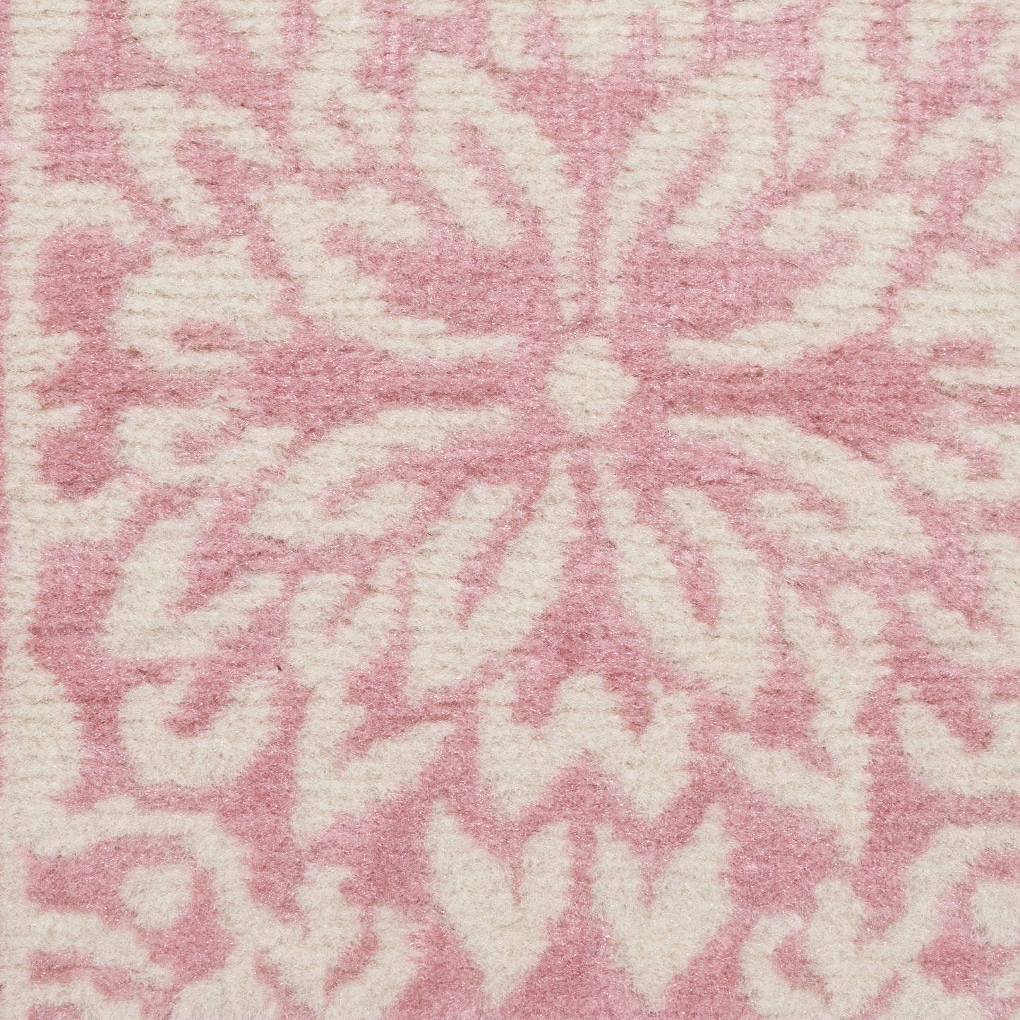 Nourison Jubilant 2'3" x 7'3" Ivory Pink Farmhouse Indoor Rug