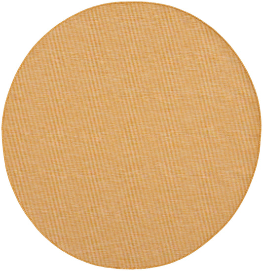 Nourison Positano 6' x Round Yellow Modern Rug