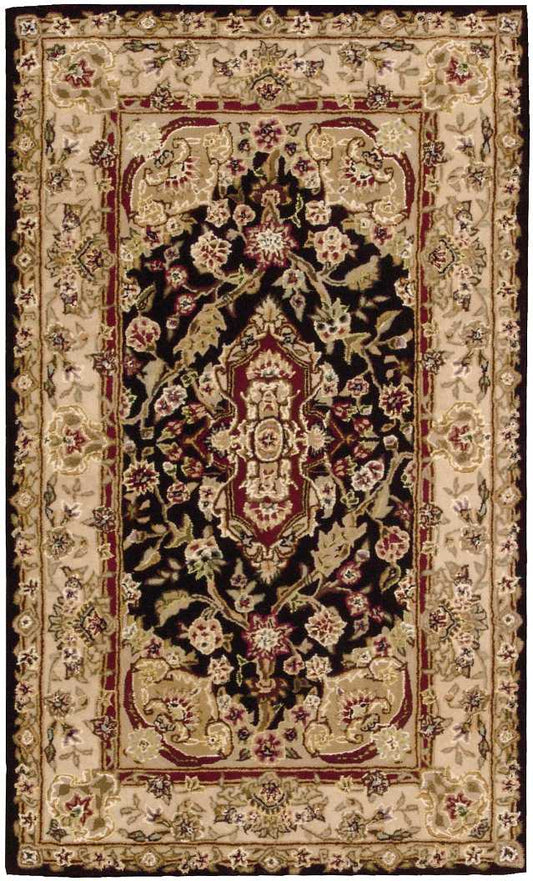 Nourison Nourison 2000 2'6" x 4'3" Black Traditional Indoor Rug