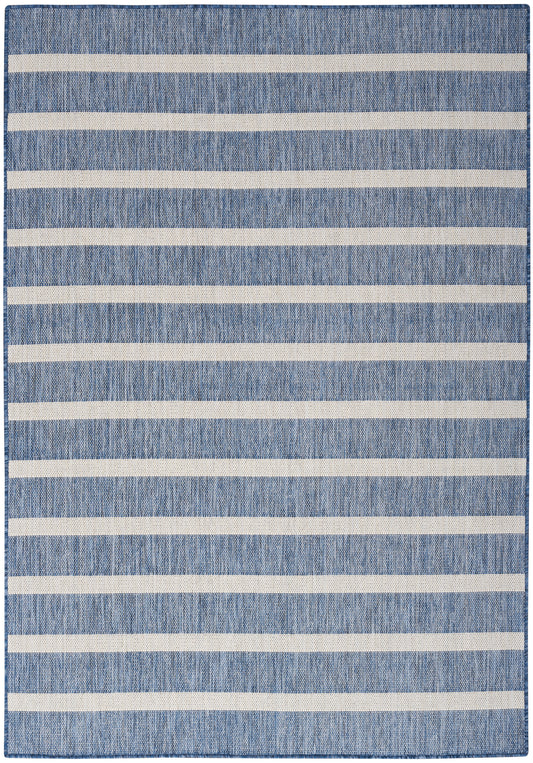 Nourison Positano 7' x 10' Navy Ivory Modern Rug