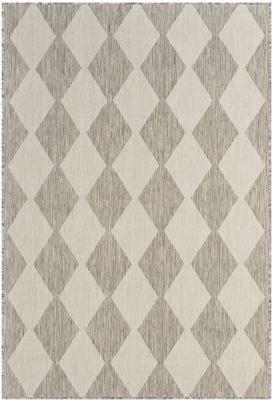 Nourison Positano 4' x 6' Light Grey Modern Rug