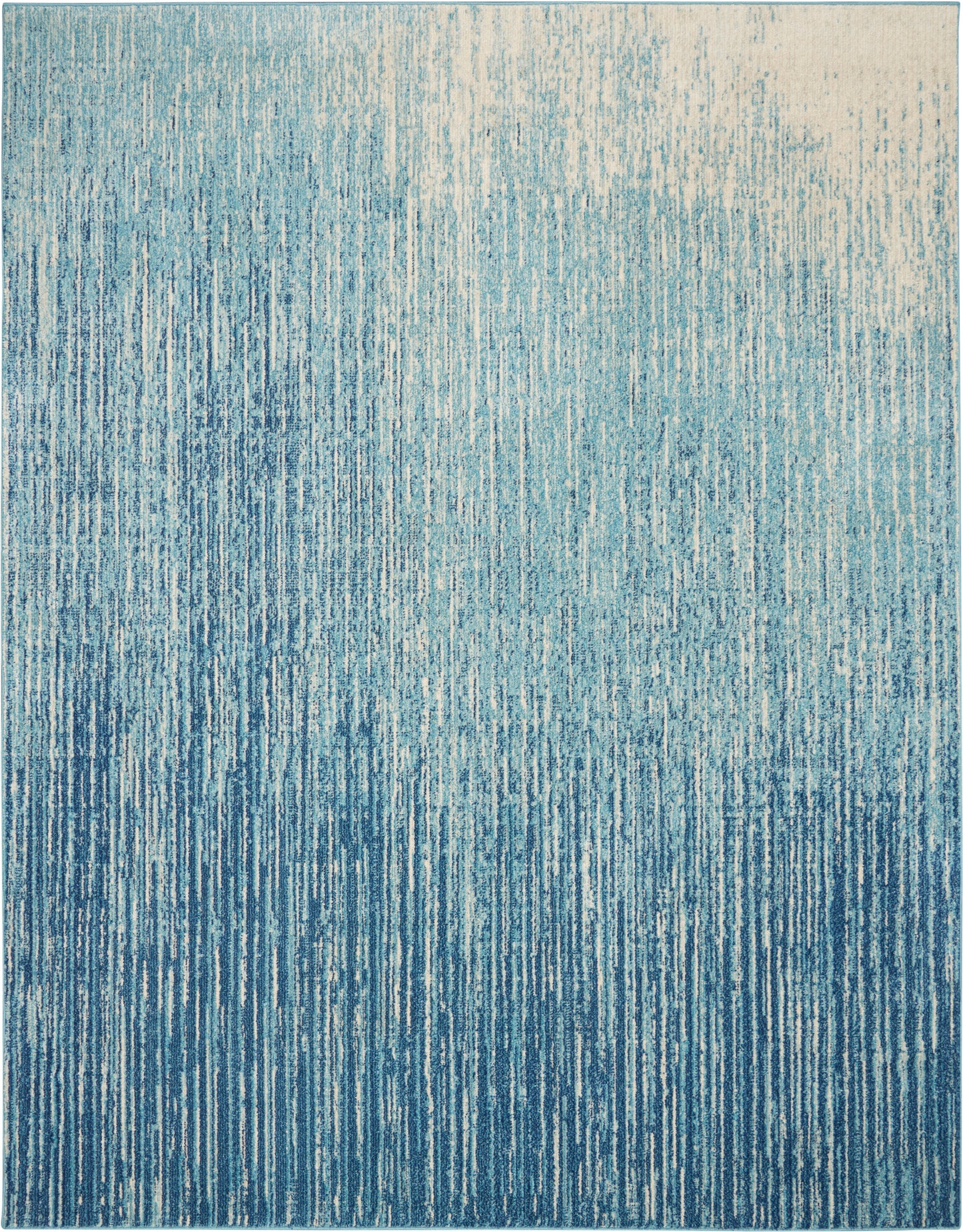 Nourison Passion 6'7" x 9'6" Navy/Light Blue Modern Indoor Rug